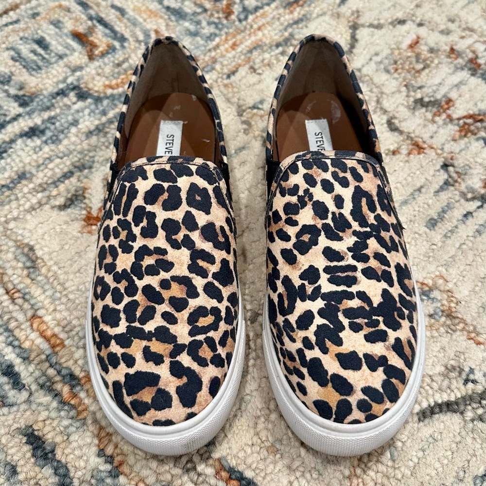 Steve Madden Animal Print Slip-On Sneakers